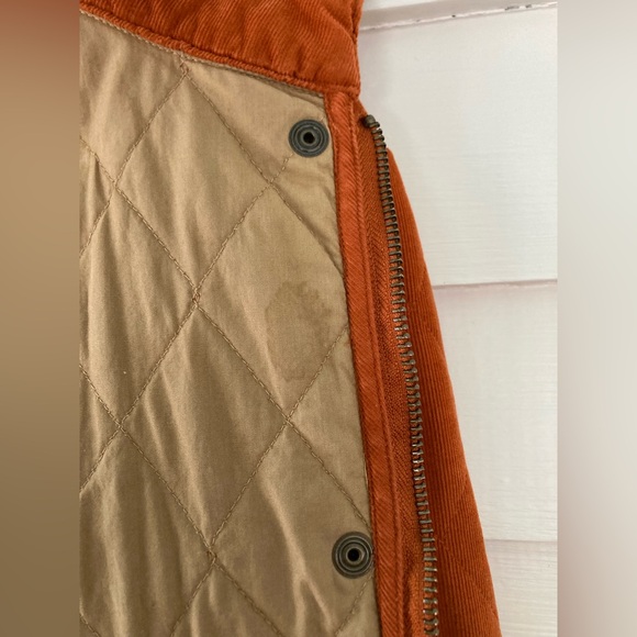 Eddie Bauer | Vintage Corduroy Quilted Jacket Burnt Orange Size XXL - Picture 13 of 13